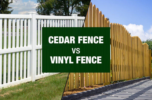 Cedar Fence vs Vinyl Fence - Post Shields, Inc