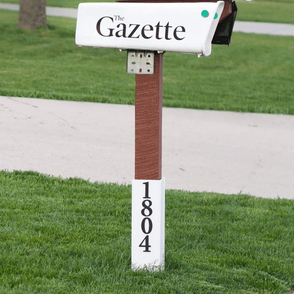 Post Shields XL, 4x4 w/ Mailbox Numbers 3.5